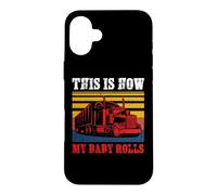 Carcasa para iPhone 16 Plus Vintage Trucker This Is How My Baby Rolls Truck Driver