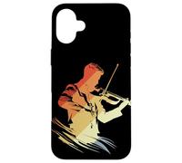 Carcasa para iPhone 16 Plus Violin Boy Graphic Retro Style Bluegrass Music