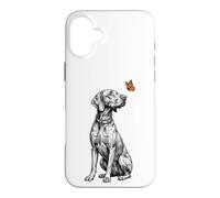 Carcasa para iPhone 16 Plus Vizsla Butterfly