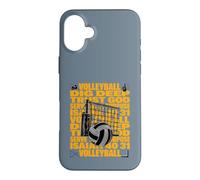 Carcasa para iPhone 16 Plus Voleibol Cristiano Isaías 40:31 Confía en Dios