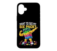 Carcasa para iPhone 16 Plus Want To See MY Six Pack Funny Blocks Bricks Master Builder