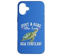 Carcasa para iPhone 16 Plus Watercolor Womens Just A Girl Who Loves Sea Turtles Lover
