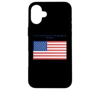 Carcasa para iPhone 16 Plus Wearing a Mask is Patriotic