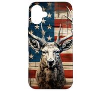 Carcasa para iPhone 16 Plus Whitetail Deer Buck Hunting Vintage Hunter American USA