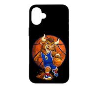 Carcasa para iPhone 16 Plus Wild Basketball Player Playing Basketball Graphic