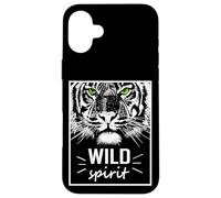 Carcasa para iPhone 16 Plus Wild Spirit Tiger Quotes Summer Illustration Graphic Design