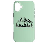 Carcasa para iPhone 16 Plus Wolf Howling Moon Gray Wolf Wolf Puppy Wild Animal