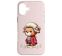 Carcasa para iPhone 16 Plus Wolgang Amadeus Mozart Osito de Peluche música clásica