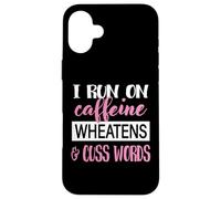 Carcasa para iPhone 16 Plus Womens Caffiene & Words Wheaten Terrier Dog Lover