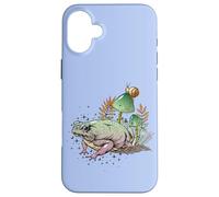 Carcasa para iPhone 16 Plus Womens Girls Cottagecore Magical Frog Toad Snail Goblincore
