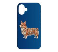 Carcasa para iPhone 16 Plus Womens Girls Kids Folk Art Illustration Corgi Dog Lover