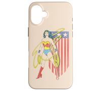 Carcasa para iPhone 16 Plus Wonder Woman USA Banner