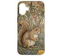 Carcasa para iPhone 16 Plus Woodland Squirrel Cottagecore Estilo Libro de Cuentos