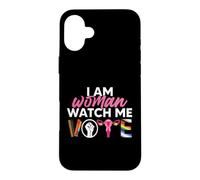 Carcasa para iPhone 16 Plus Yo Soy una Mujer, mírame Votar, Elecciones 2024 por los Derechos de Las Mujeres