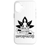 Carcasa para iPhone 16 Plus Yoga te da superpoderes Lotus Meditación Pose