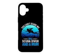 Carcasa para iPhone 16 Plus You Can't Scare Me I'm A Scuba Diver and A Mom Divers Diving