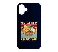 Carcasa para iPhone 16 Plus You Had Me At Khao SOI Noodle Retro Asiático Food Fan