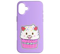 Carcasa para iPhone 16 Plus Yume Kawaii Fashion Fairy kei Ropa Lindo Gato Cara Cupcake