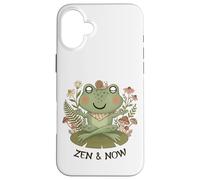 Carcasa para iPhone 16 Plus Zen Cottagecore Rana Meditación Yoga Mindfulness Estética