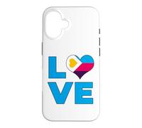 Carcasa para iPhone 16 Poliamor Bandera Amor Corazón Poliamoroso