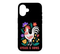 Carcasa para iPhone 16 Pollos de Patio Trasero Hygge Arte Popular Gallo