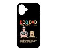 Carcasa para iPhone 16 Pomeranian Dog Dad Definition For Daddy Funny Fathers Day