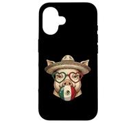 Carcasa para iPhone 16 Poncho Cerdo Mexicano Cinco De Mayo Fiesta Sombrero Meme