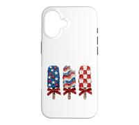 Carcasa para iPhone 16 Popsicle Patriotic Stars Stripes USA
