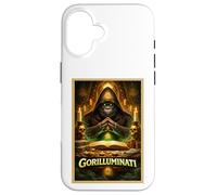 Carcasa para iPhone 16 Póster artístico Gorilla Funny Ape Animal Secret Parody Society