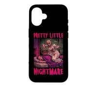 Carcasa para iPhone 16 Pretty Little Nightmare Humor Oscuro Pulp Horror Mujeres Adultas