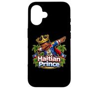 Carcasa para iPhone 16 Príncipe haitiano Dabbing Día de la Bandera de Haití Orgullosos Niños