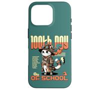 Carcasa para iPhone 16 Pro 100th Day of School Teachers Kids Child Happy 100 Days Cat