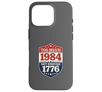 Carcasa para iPhone 16 Pro 1984 Referencia distópica Anti Tiranía Libertad Amante