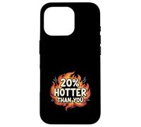 Carcasa para iPhone 16 Pro 20% Hotter Than You Llamas Divertido Sarcástico
