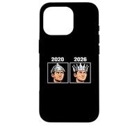 Carcasa para iPhone 16 Pro 2020 vs 2026 Sombrero de Papel de Aluminio a Corona Meme