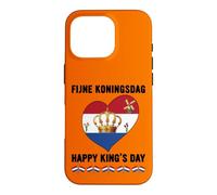 Carcasa para iPhone 16 Pro 27 de Abril Holanda Día del Rey Orgulloso Holandés Papá Mamá Tía Niño