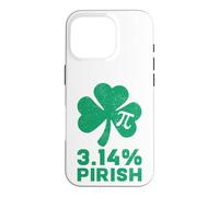 Carcasa para iPhone 16 Pro 3.14% Pirish Pi Día y San Patricio Matemáticas Profesor Irlandés Divertido