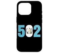Carcasa para iPhone 16 Pro 502 Bandera de Guatemala Guate Quetzal Maya Antigua Tikal Bandera