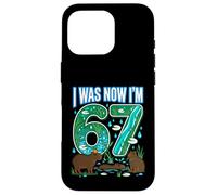 Carcasa para iPhone 16 Pro 67 cumpleaños I Was 66 Now I'm 67 Capybara Funny Cute
