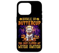 Carcasa para iPhone 16 Pro Abróchate el botón Buttercup You Just Flipped My Witch
