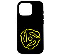 Carcasa para iPhone 16 Pro Adaptador de Disco Vintage de 45 RPM con Eje de música de Vinilo Retro
