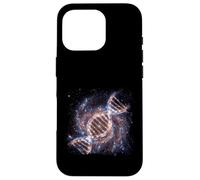 Carcasa para iPhone 16 Pro ADN Helix Galaxia Ciencia Espacial Cósmico Concepto Gráfico