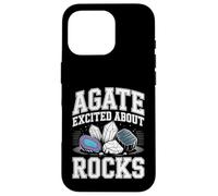 Carcasa para iPhone 16 Pro Agate Excited About Rocks Nerd de geología de Rocas |-
