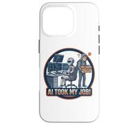 Carcasa para iPhone 16 Pro AI tomó mi Trabajo Programador Divertido Robot Humor