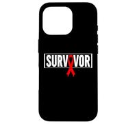 Carcasa para iPhone 16 Pro Aids Survivor VIH Red Ribbon Aids Warrior - Día Mundial del SIDA