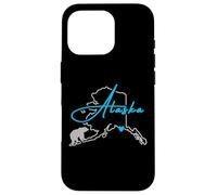 Carcasa para iPhone 16 Pro Alaska América con Oso Polar
