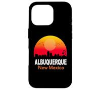 Carcasa para iPhone 16 Pro Albuquerque New Mexico State USA Retro Sunset City Skyline