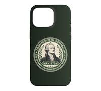 Carcasa para iPhone 16 Pro Alexander Hamilton Cita Importancia del Derecho Constitucional