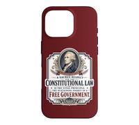 Carcasa para iPhone 16 Pro Alexander Hamilton Constitución de Estados Unidos Cotización Gratuita del Gobierno