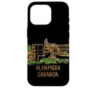 Carcasa para iPhone 16 Pro Alhambra Granada España Viaje Souvenir City Monumento Regalo